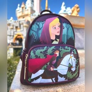 Loungefly Disney Sleeping Beauty Aurora Mini Backpack Mad Bagger Exclusive NWT